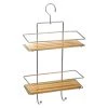Five Simply Smart Rangements Salle De Bain Étagère De Douche à Suspendre En Métal Et Bambou -Rangements déco Soldes etagere de douche a suspendre en metal et bambou