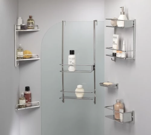 Allibert Rangements Salle De Bain Etagère De Douche D'angle En Inox 5 Allibert Rangements Salle De Bain Etagère De Douche D'angle En Inox – Image 3