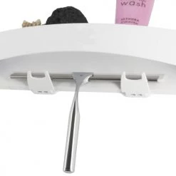 Compactor Rangements Salle De Bain Etagère De Douche Pivotable Blanche -Rangements déco Soldes etagere de douche pivotable blanche 2