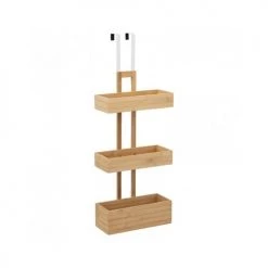 Five Simply Smart Rangements Salle De Bain Étagère De Porte 3 Niveaux Bambou