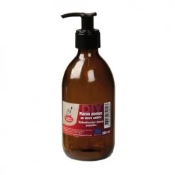 La Droguerie Ecologique Rangements Salle De Bain Flacon Pompe Verre Ambré 300ml