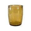 Sensei Maison Rangements Salle De Bain Gobelet En Verre Recyclé Miel 12 Cm