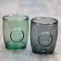 Sensei Maison Rangements Salle De Bain Gobelet En Verre Recyclé Naturel 10,5 Cm -Rangements déco Soldes gobelet en verre recycle naturel 10 5 cm 3