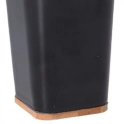 Wadiga Rangements Salle De Bain Gobelet Salle De Bain Noir Et Bambou - 7.5x7.5x11.5cm -Rangements déco Soldes gobelet salle de bain noir et bambou 7 5x7 5x11 5cm 2