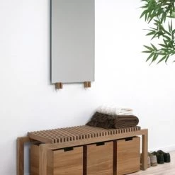 Skagerak Boîtes Grande Boîte Avec Roulettes En Teck -Rangements déco Soldes grande boite avec roulettes en teck 4