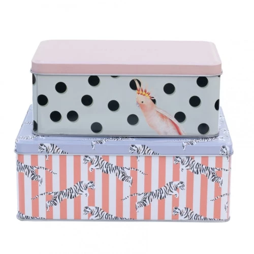 Yvonne Ellen Lot De 2 Boîtes Rectangulaires En Métal 3 Yvonne Ellen Lot De 2 Boîtes Rectangulaires En Métal