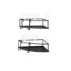 Umbra Rangements Salle De Bain Lot De 2 étagères D'angle Métal Noir 23x23x8cm -Rangements déco Soldes lot de 2 etageres d angle metal noir 23x23x8cm
