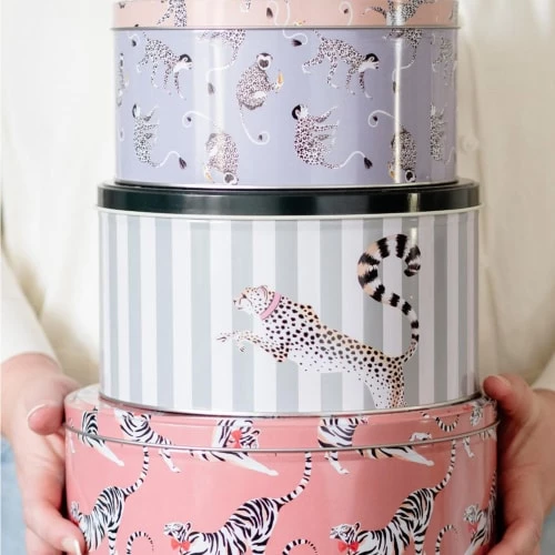 Yvonne Ellen Lot De 3 Boîtes En Métal 14cm 7 Yvonne Ellen Lot De 3 Boîtes En Métal 14cm – Image 5