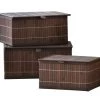 Becquet Lot De 3 Boîtes Gigognes En Bambou Marron 1 Becquet Lot De 3 Boîtes Gigognes En Bambou Marron -Rangements déco Soldes lot de 3 boites gigognes en bambou marron 1