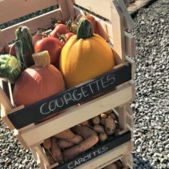 Alice's Garden Boîtes Lot De 3 Cagettes En Pin -Rangements déco Soldes lot de 3 cagettes en pin 3