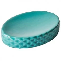 Beliani Rangements Salle De Bain Lot De 4 Accessoires Vert Bleu De Salle De Bain -Rangements déco Soldes lot de 4 accessoires vert bleu de salle de bain 5
