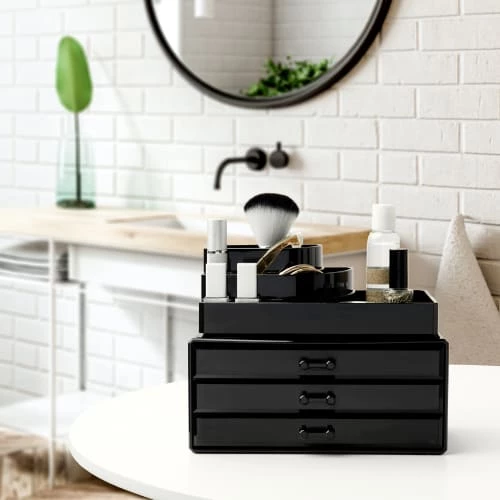 Compactor Rangements à Bijoux Organisateur Cosmétiques & Bijoux 24 X 15 X H.18.7 Cm 4 Compactor Rangements à Bijoux Organisateur Cosmétiques & Bijoux 24 X 15 X H.18.7 Cm – Image 2