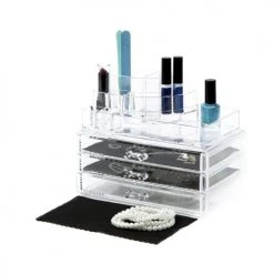 Compactor Rangements à Bijoux Organisateur Cosmétiques & Bijoux 24 X 15 X H.18.7 Cm -Rangements déco Soldes organisateur cosmetiques bijoux 24 x 15 x h 18 7 cm 9