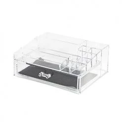 Compactor Rangements Salle De Bain Organisateur Cosmétiques & Bijoux 24 X 20.3 X H.9.4 Cm