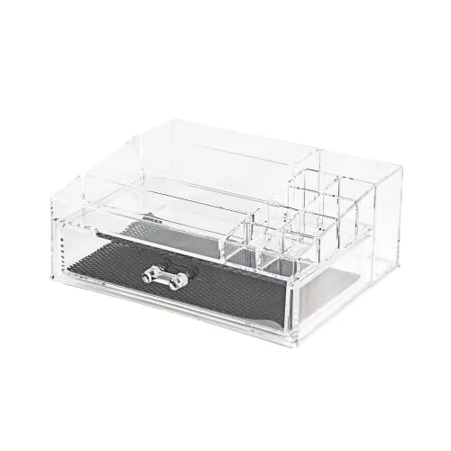 Compactor Rangements Salle De Bain Organisateur Cosmétiques & Bijoux 24 X 20.3 X H.9.4 Cm 3 Compactor Rangements Salle De Bain Organisateur Cosmétiques & Bijoux 24 X 20.3 X H.9.4 Cm