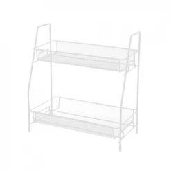 Wadiga Rangements Salle De Bain Organisateur Pour Salle De Bain Métal Blanc