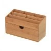 Wadiga Rangements Salle De Bain Organiseur Rangement Maquillage En Bambou Avec Tiroir -Rangements déco Soldes organiseur rangement maquillage en bambou avec tiroir
