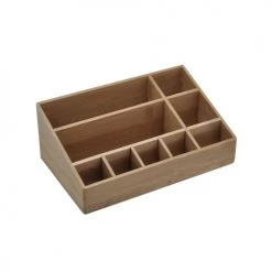 Home Bain Rangements Salle De Bain Organizer De Maquillage En Bambou