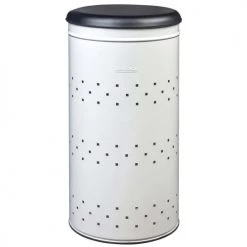 Rossignol Paniers à Linge Panier à Linge 45L En Métal Blanc -Rangements déco Soldes panier a linge 45l en metal blanc 3