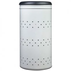 Rossignol Paniers à Linge Panier à Linge 45L En Métal Blanc -Rangements déco Soldes panier a linge 45l en metal blanc 4