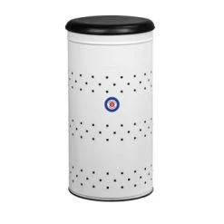 Rossignol Paniers à Linge Panier à Linge 45L En Métal Blanc -Rangements déco Soldes panier a linge 45l en metal blanc 6