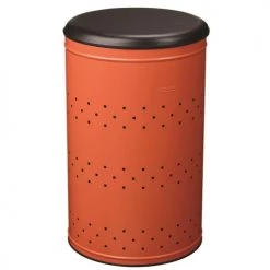 Rangements déco Soldes -Rangements déco Soldes panier a linge 65l en metal corail 1