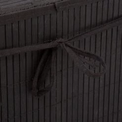 Five Simply Smart Paniers Et Corbeilles Panier à Linge Bambou Noir -Rangements déco Soldes panier a linge bambou noir 3