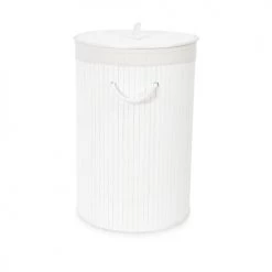 Compactor Paniers à Linge Panier à Linge Blanc H60cm -Rangements déco Soldes panier a linge blanc h60cm 5