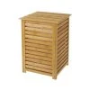 Wadiga Paniers à Linge Panier à Linge En Bambou 40x40x58cm -Rangements déco Soldes panier a linge en bambou 40x40x58cm