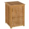 Wadiga Paniers Et Corbeilles Panier à Linge En Bambou Avec Sac Intérieur Amovible -Rangements déco Soldes panier a linge en bambou avec sac interieur amovible
