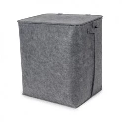 Compactor Paniers à Linge Panier à Linge En Feutrine Grise H50cm
