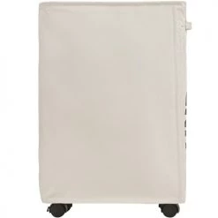 Tectake Paniers Et Corbeilles Panier à Linge étroit Sur Roulettes Beige -Rangements déco Soldes panier a linge etroit sur roulettes beige 2