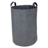 Casâme Paniers Et Corbeilles Panier à Linge Haut Avec Poignées D40 Cm - Gris -Rangements déco Soldes panier a linge haut avec poignees d40 cm gris