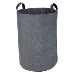 Casâme Paniers Et Corbeilles Panier à Linge Haut Avec Poignées D40 Cm - Gris
