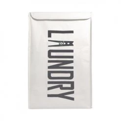 Meubletmoi Paniers Et Corbeilles Panier à Linge Pliant Carré En Tissu Blanc Cassé Avec Couvercle -Rangements déco Soldes panier a linge pliant carre en tissu blanc casse avec couvercle 3