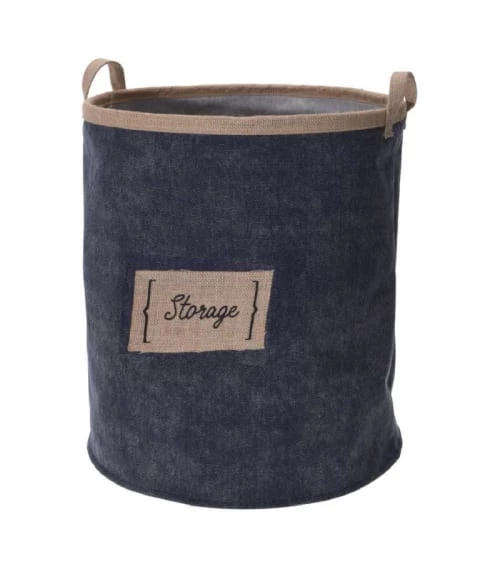 Wadiga Paniers à Linge Panier à Linge Rond En Toile De Jean 3 Wadiga Paniers à Linge Panier à Linge Rond En Toile De Jean