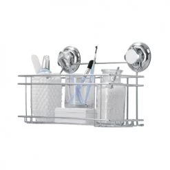 Compactor Rangements Salle De Bain Panier à Ventouse 30 X 15 X H.20.5 Cm -Rangements déco Soldes panier a ventouse 30 x 15 x h 20 5 cm 2