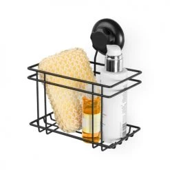 Compactor Rangements Salle De Bain Panier à Ventouse Noir -Rangements déco Soldes panier a ventouse noir 8