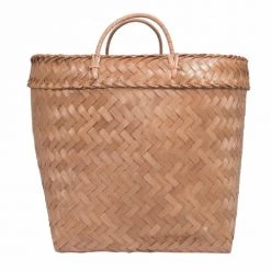 HYDILE Paniers à Linge Panier En Bambou H44 Avec Hanse 7 HYDILE Paniers à Linge Panier En Bambou H44 Avec Hanse -Rangements déco Soldes panier en bambou h44 avec hanse 2