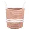 Stof Paniers Et Corbeilles Panier En Coton Blush -Rangements déco Soldes panier en coton blush