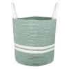 Stof Paniers Et Corbeilles Panier En Coton Jade -Rangements déco Soldes panier en coton jade 3