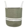 Stof Paniers Et Corbeilles Panier En Coton Kaki -Rangements déco Soldes panier en coton kaki