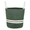 Stof Paniers à Linge Panier En Coton Vert -Rangements déco Soldes panier en coton vert 6