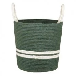 Stof Paniers à Linge Panier En Coton Vert