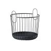 Zone Denmark Paniers Et Corbeilles Panier En Fer Noir -Rangements déco Soldes panier en fer noir 3