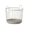 Zone Denmark Paniers Et Corbeilles Panier En Fer Taupe -Rangements déco Soldes panier en fer taupe 10