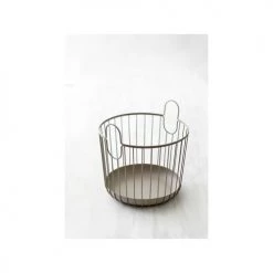 Zone Denmark Paniers Et Corbeilles Panier En Fer Taupe -Rangements déco Soldes panier en fer taupe 4