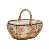 Aubry Gaspard Porte-revues Et Caisses Panier En Osier Lacerie Et Jute L35cm -Rangements déco Soldes panier en osier lacerie et jute l35cm