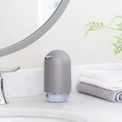 Umbra Rangements Salle De Bain Pompe à Savon Touch Pvc Gris -Rangements déco Soldes pompe a savon touch pvc gris 2