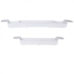 Wadiga Rangements Salle De Bain Pont De Baignoire En Plastique Blanc Extensible - 55 à 78cm -Rangements déco Soldes pont de baignoire en plastique blanc extensible 55 a 78cm 3